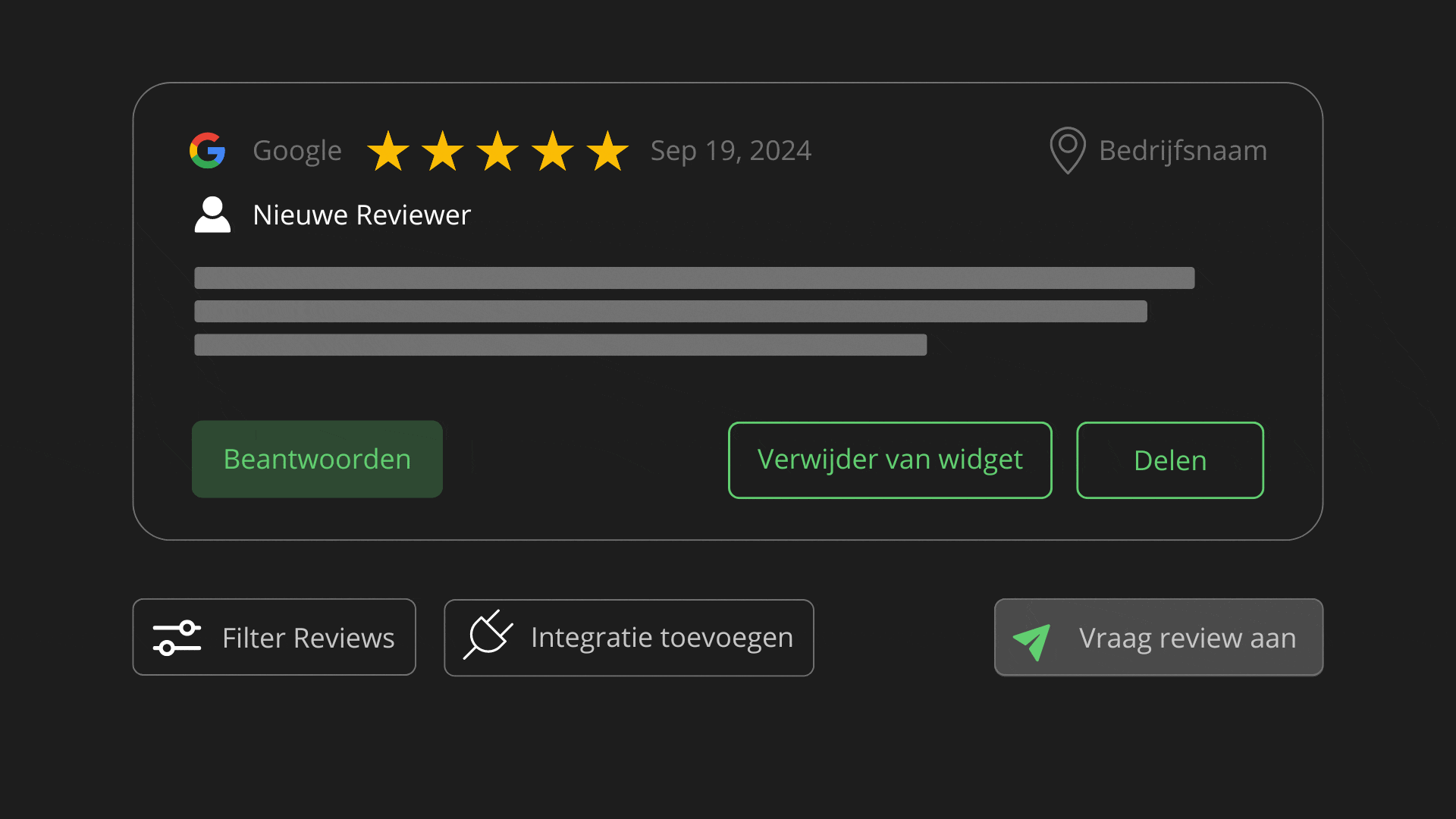 Reviews beheren Rivy